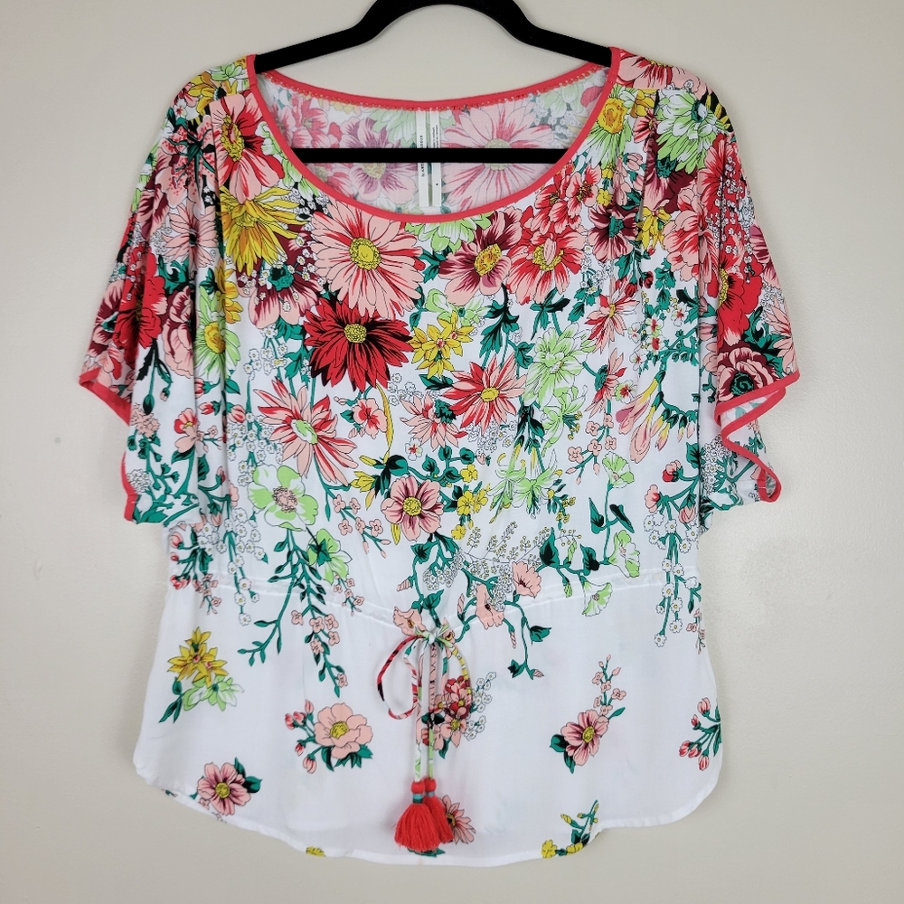 Anthropologie Flower Spring Blouse
